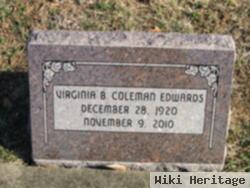 Virginia B Coleman Edwards