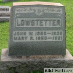 Mary R Mathias Lowstetter