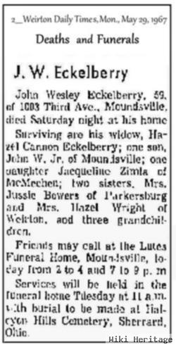 John Wesley Eckelberry, Sr