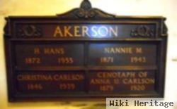 Nannie M Carlson Akerson