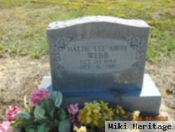 Hattie Lee Kirby Webb