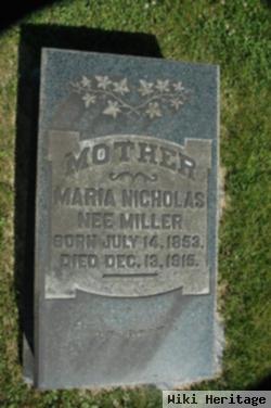 Maria Miller Nicholas