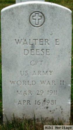 Capt Walter E. "ben" Deese