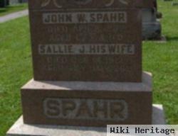 Sallie Jane "sarah" Jacobs Spahr