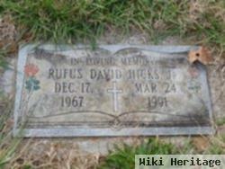 Rufus David Hicks, Jr