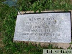 Henry E Fox