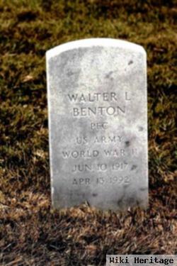 Walter L Benton