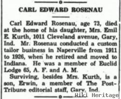 Carl Edward Rosenau