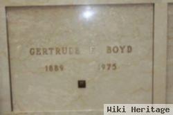 Gertrude F Boyd