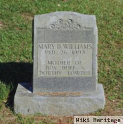 Mary D. Williams