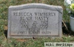 Rebecca Wimberly Blair Hasty