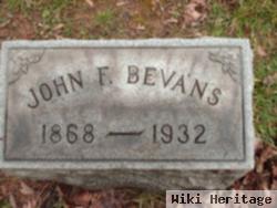 John F Bevans