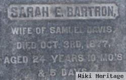 Sarah E. Bartron Davis