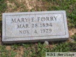 Mary E "mollie" Forry