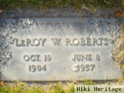 Leroy W Roberts