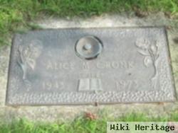Alice M Raber Cronk