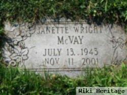 Janette Ailene Wright Mcvay