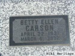 Betty Ellen West Carson