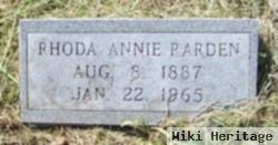 Rhoda Annie Kelley Rarden