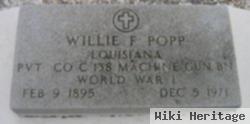 Pvt Willie Foster Popp