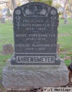 Wilhelmina Minnie Uphoff Ahrensmeyer