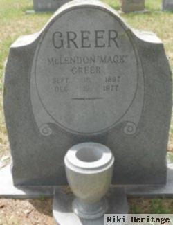 Mclendon "mack" Greer