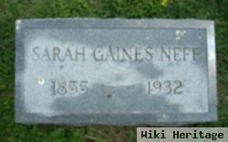 Sarah Gaines Neff