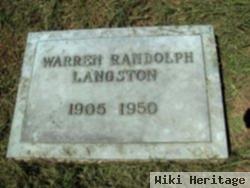 Warren Randolph Langston