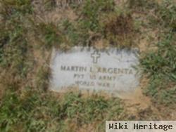 Pvt Martin L Argenta