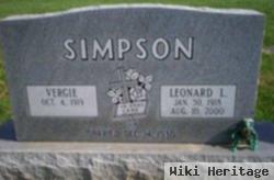 Vergie Young Simpson