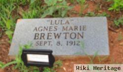 Agnes Marie "lula" Miller Brewton