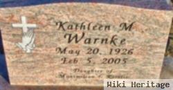 Kathleen Mary Warnke