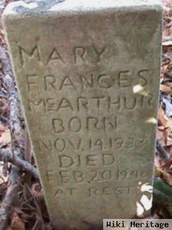 Mary Frances Mcarthur