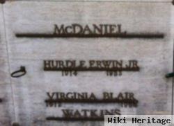 Hurdle Erwin Mcdaniel, Jr