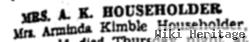 Arminda Kimball Householder