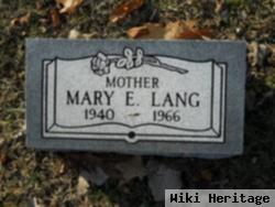 Mary E Lang