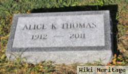 Alice K Thomas