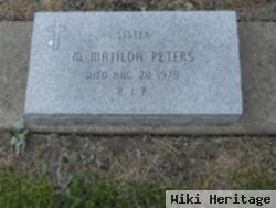 Sr M. Matilda Peters