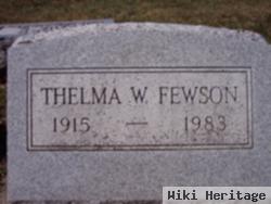 Thelma Wheeler Fewson