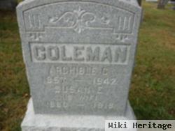 Archibald G Coleman