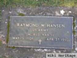 Raymond W Hansen