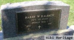 Harry W Kalbach