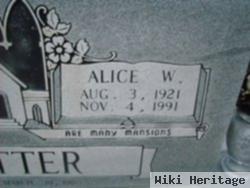 Alice W Potter