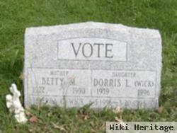 Dorris L Vote Wick