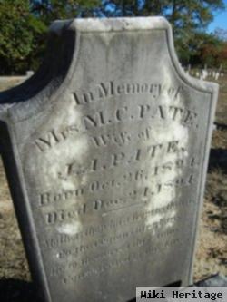 Amelia Catherine "melly" Booth Pate