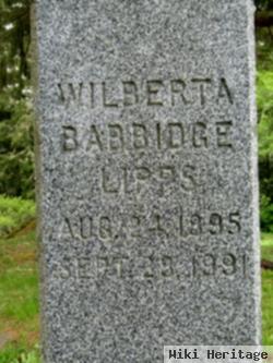 Wilberta Almyra "billie" Babbidge Lipps