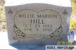 Willie Marion Hill