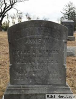 Annie W Reed Vernon