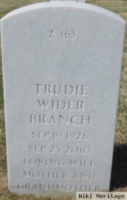 Trudie Wider Branch