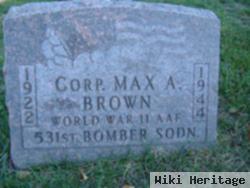 Corp Max A Brown